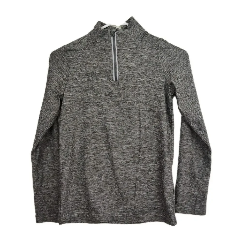 Umbro girl's youth 1/4-zip pullover sweatshirt,‎ L-G 12/14, gray, long sleeves